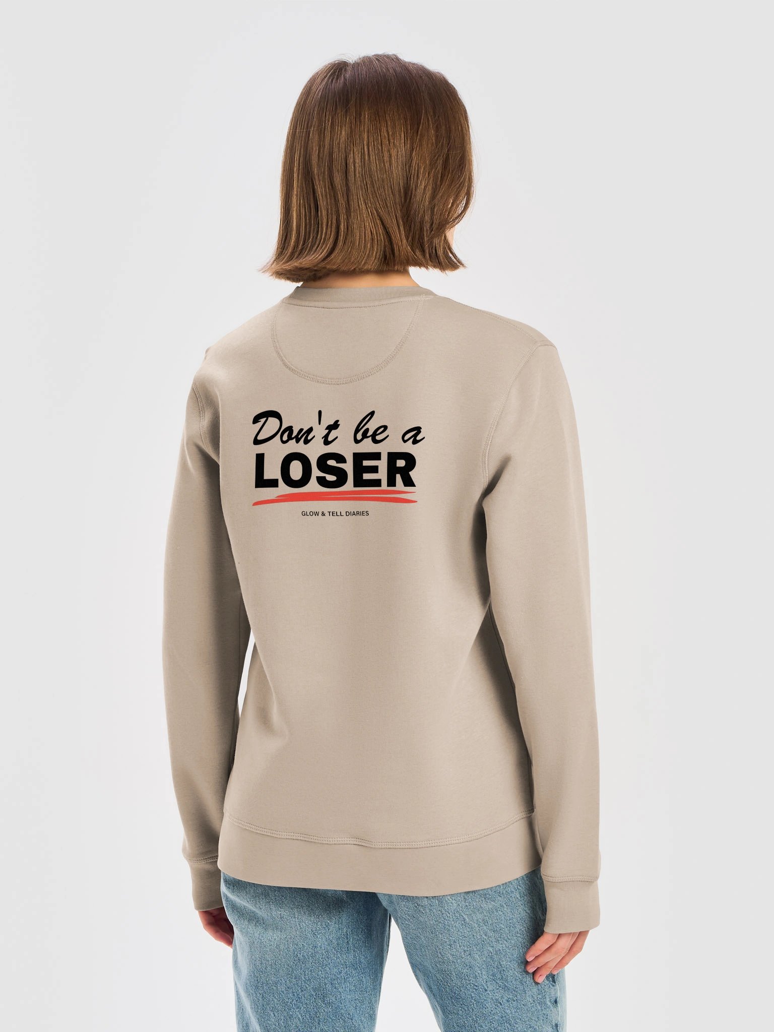 Don't be a LOSER unisex sweater (latte) product image (6)