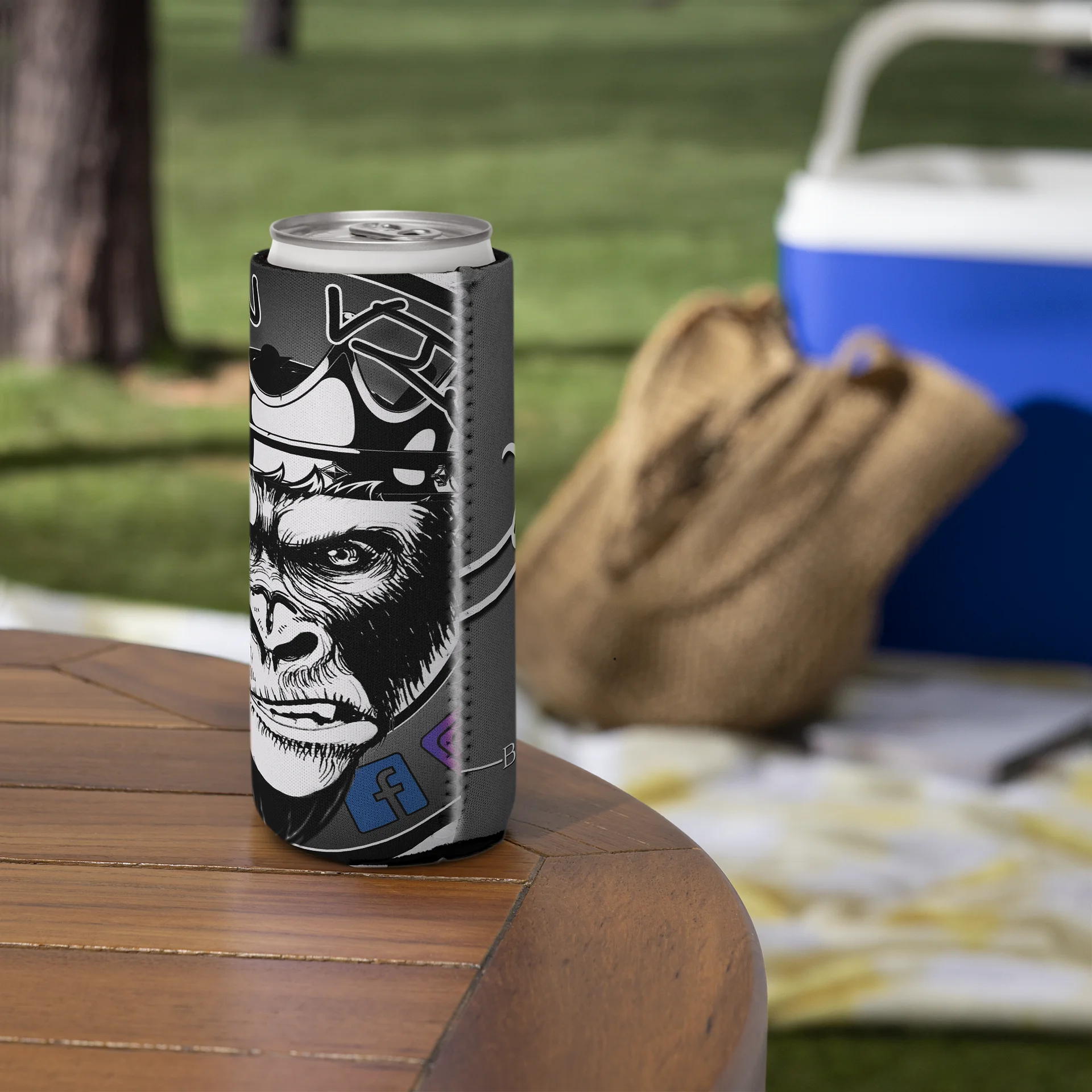 Signature 2 Gorilla Koozie - Grey (slim) product image (5)