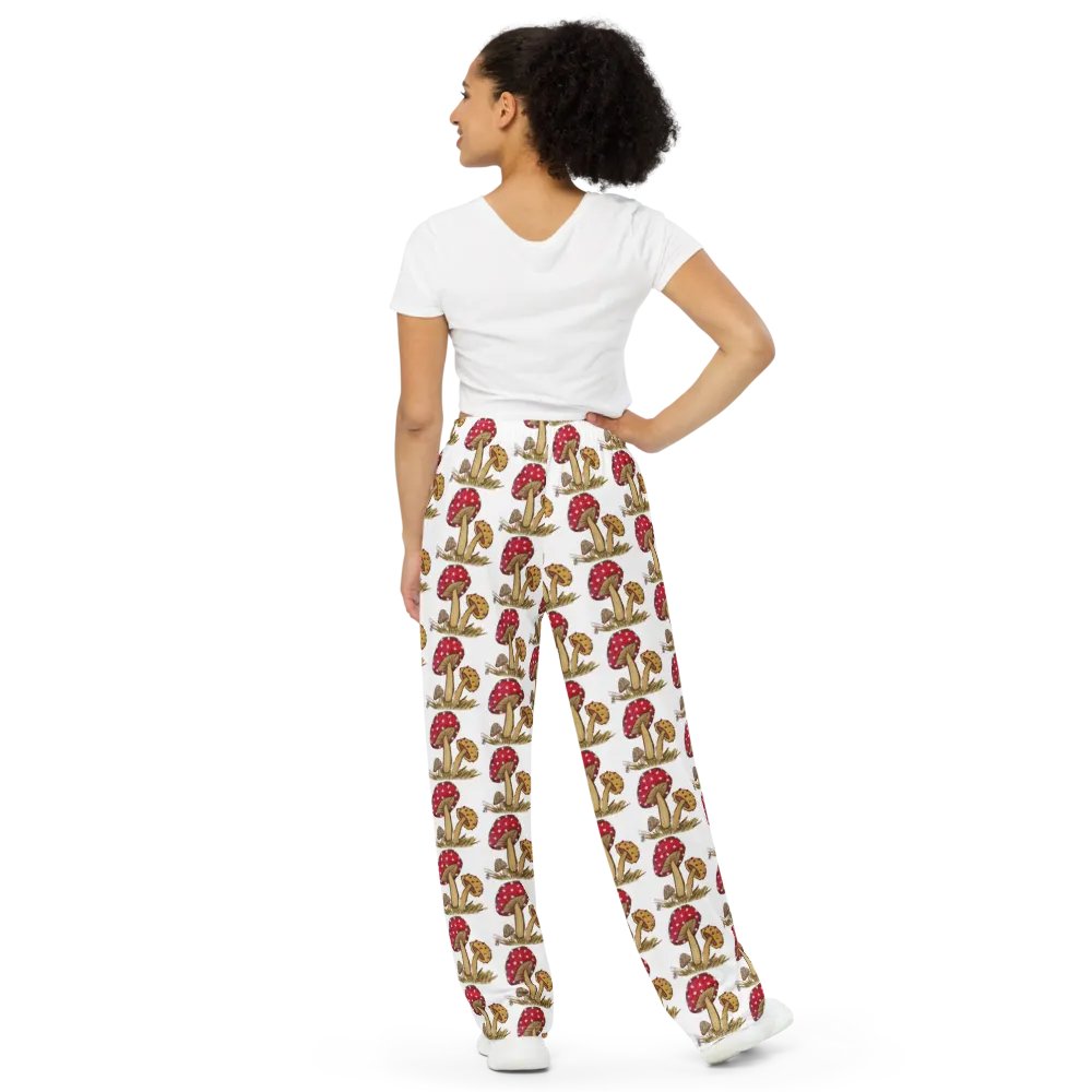 Magic Mushroom Unisex Wide-Leg Pants product image (9)