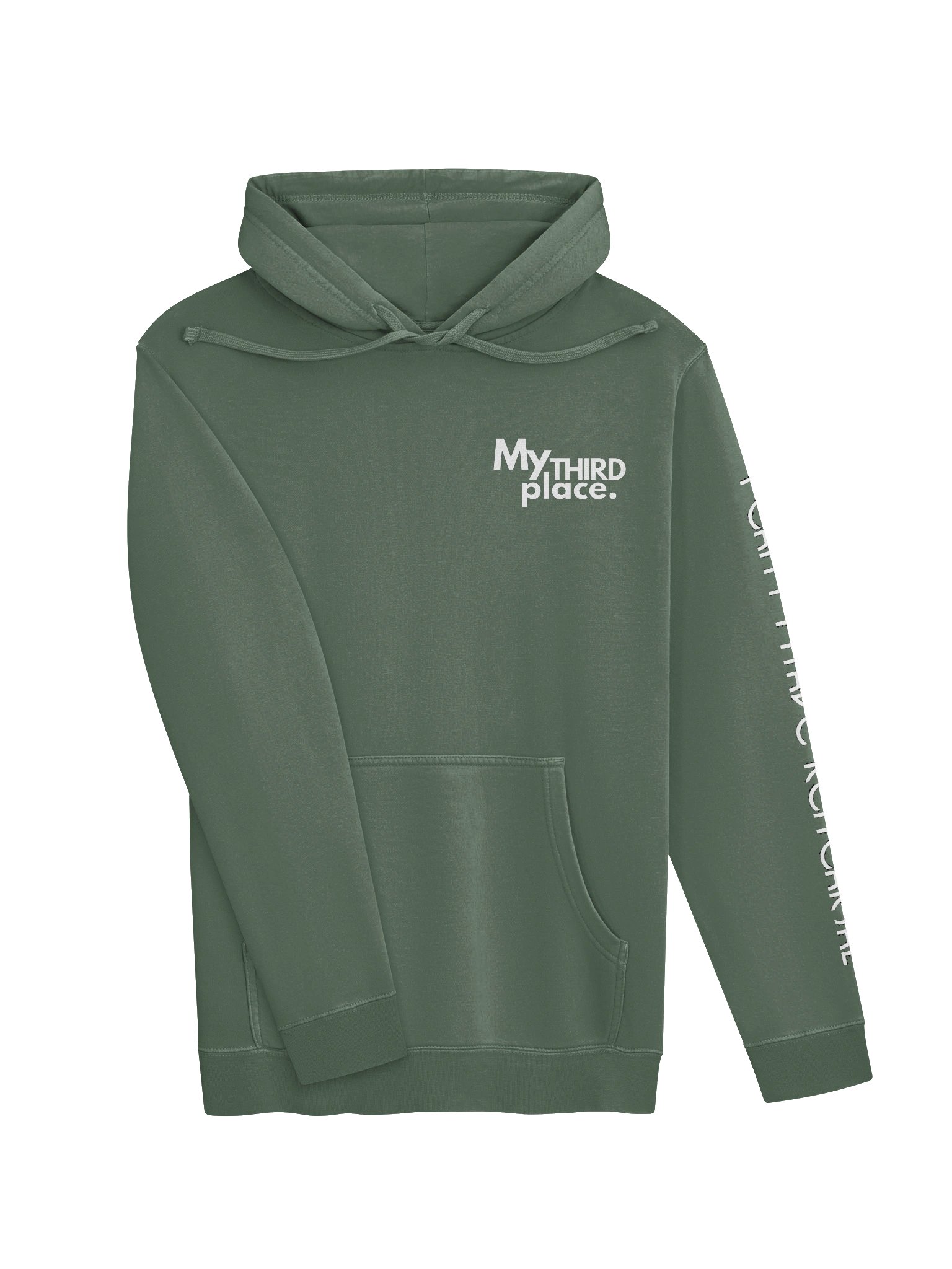 "My Third Place" 25th Anniversary Dark Hoodie - White Text product image (7)
