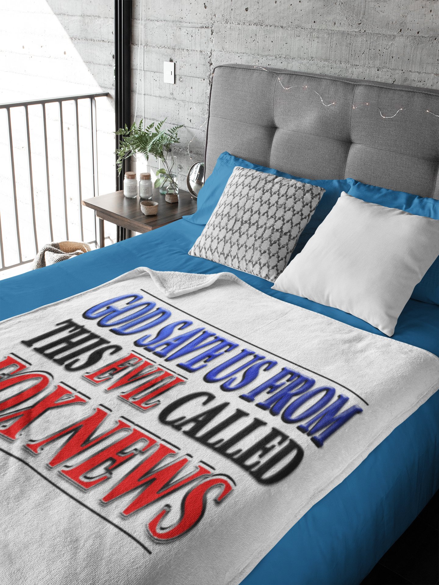 God Save Us From Fox News Digital Download - Printable Anti-Fox News PNG File product image (2)