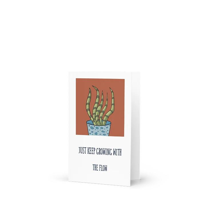 The Snake Design - "Growing With The Flow" Greeting Card product image (1)