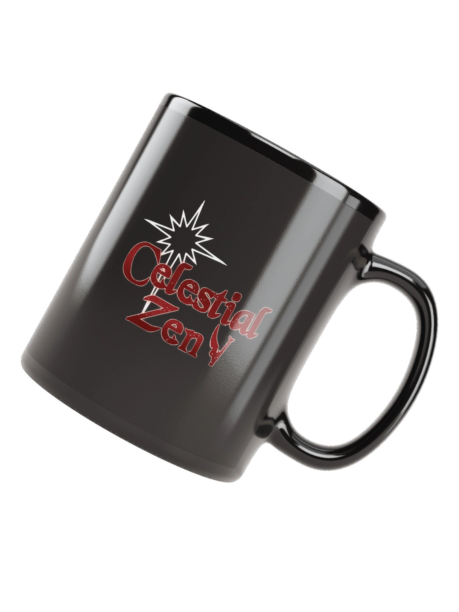 Celestial Zen Vtuber Black Glossy Mug product image (7)