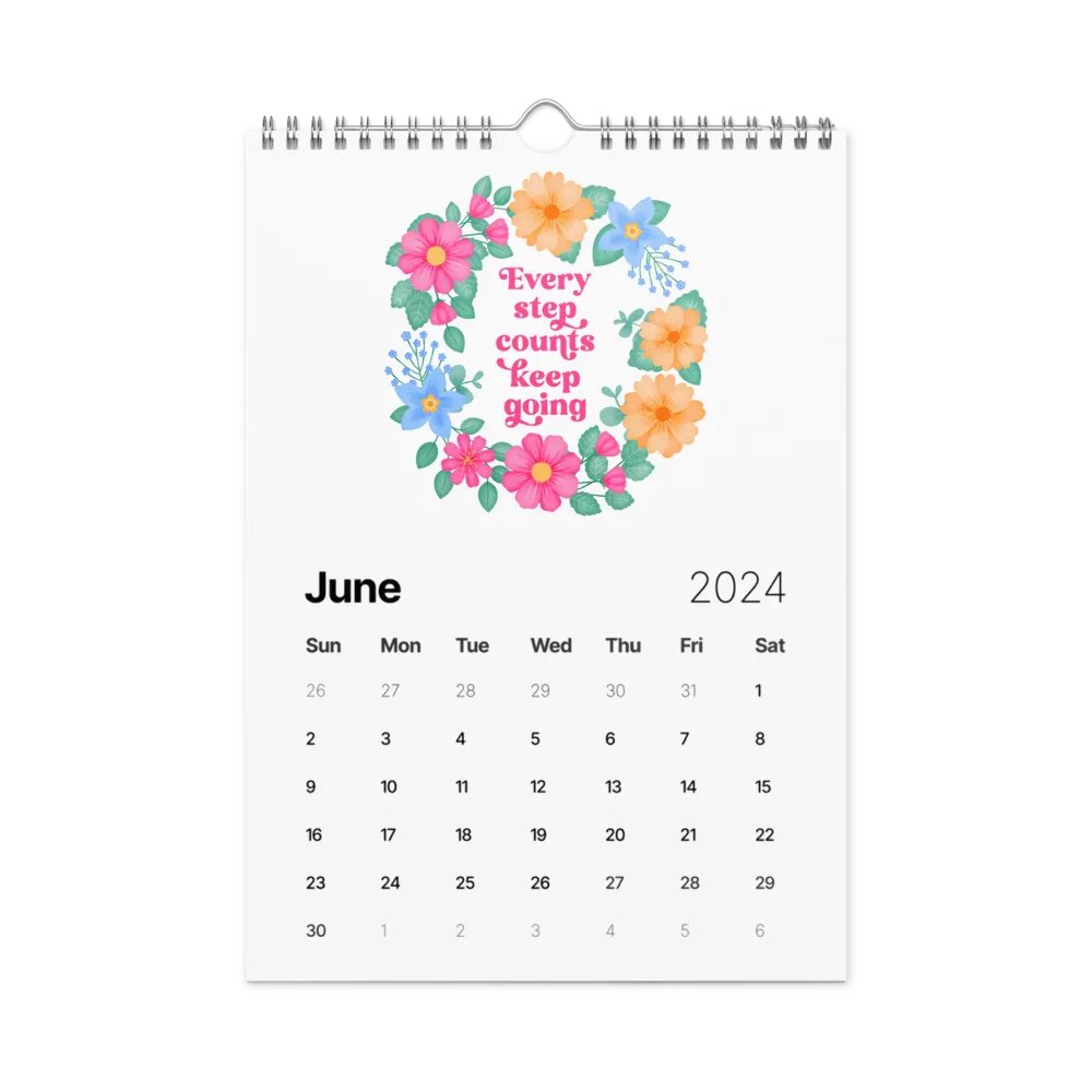 Vibrant Floral Motivational Quotes Calendar product image (10)
