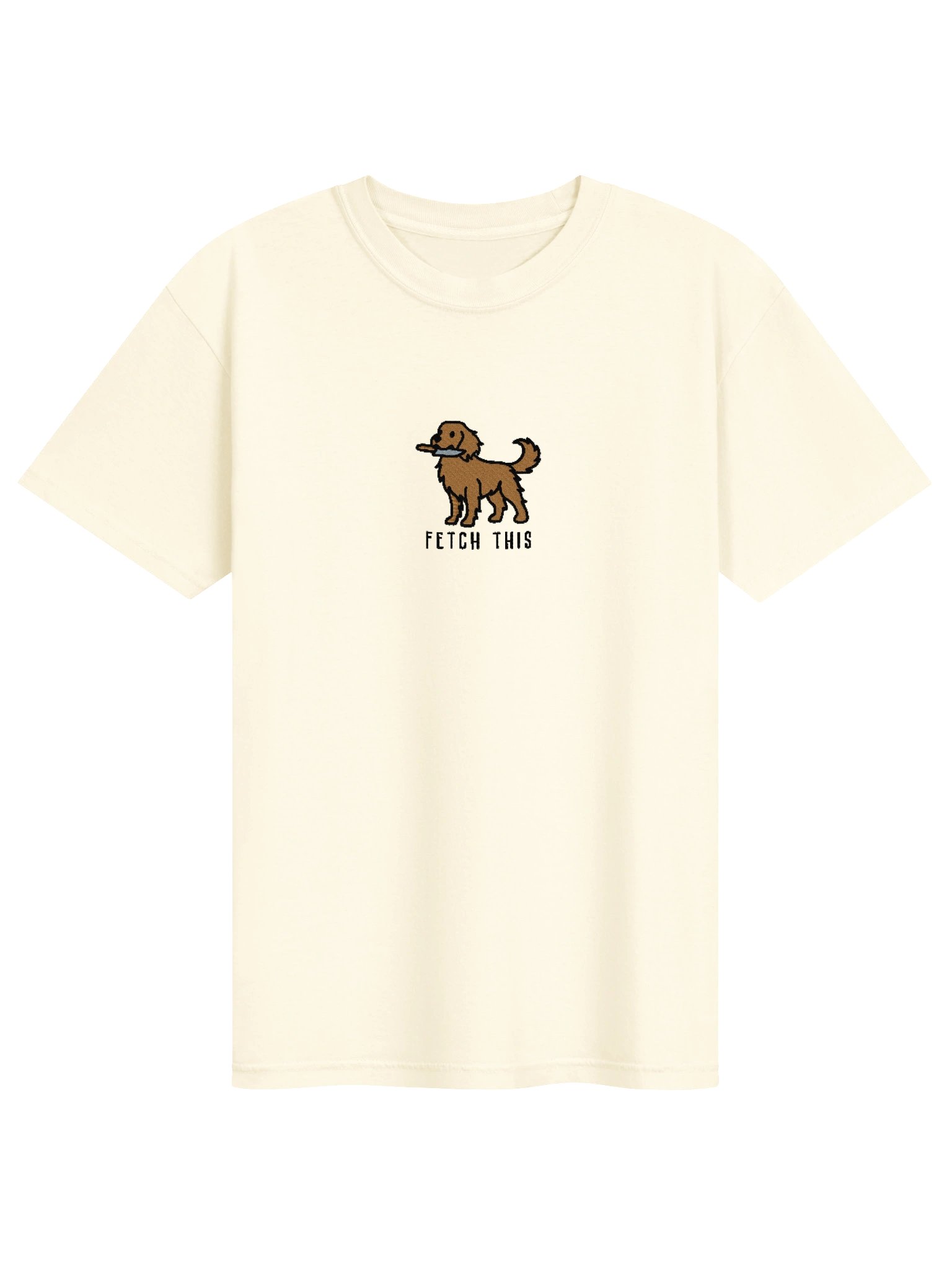Fetch This Funny Chibi-Style Embroidered T-Shirt for Golden Retriever(Gold) Owners product image (109)