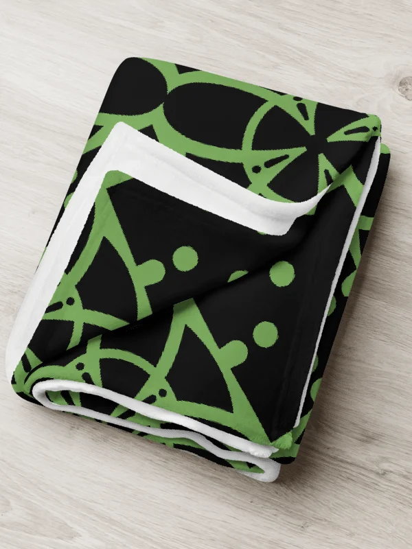 Green Ethereal Echoes Throw Blanket product image (6)
