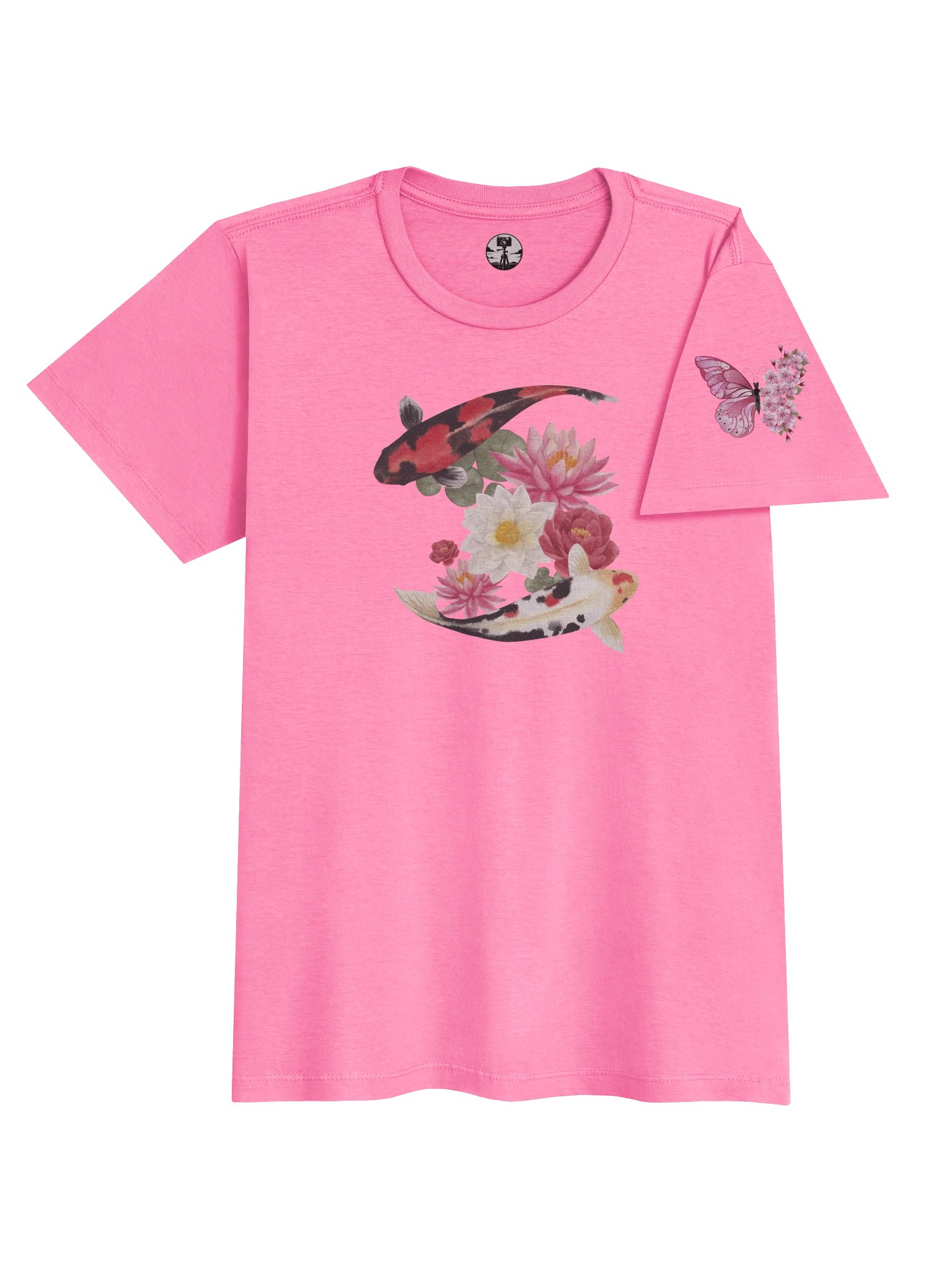 Koi & Sakura w/ Flowers Womens Shirt product image (28)