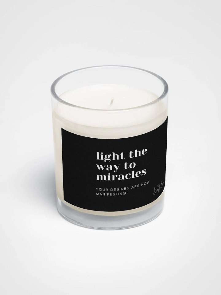 Light the way to Miracles candle product image (2)