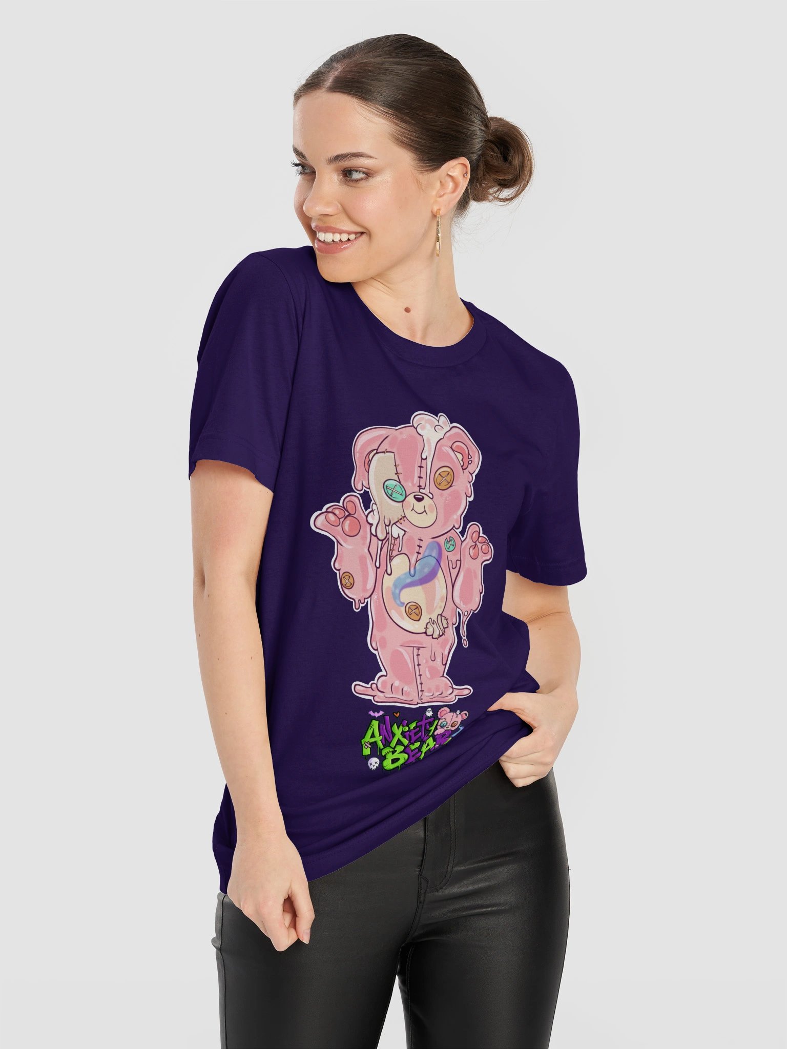 Anxiety Bear Scare Bear Tshirt: Slime Bear product image (39)