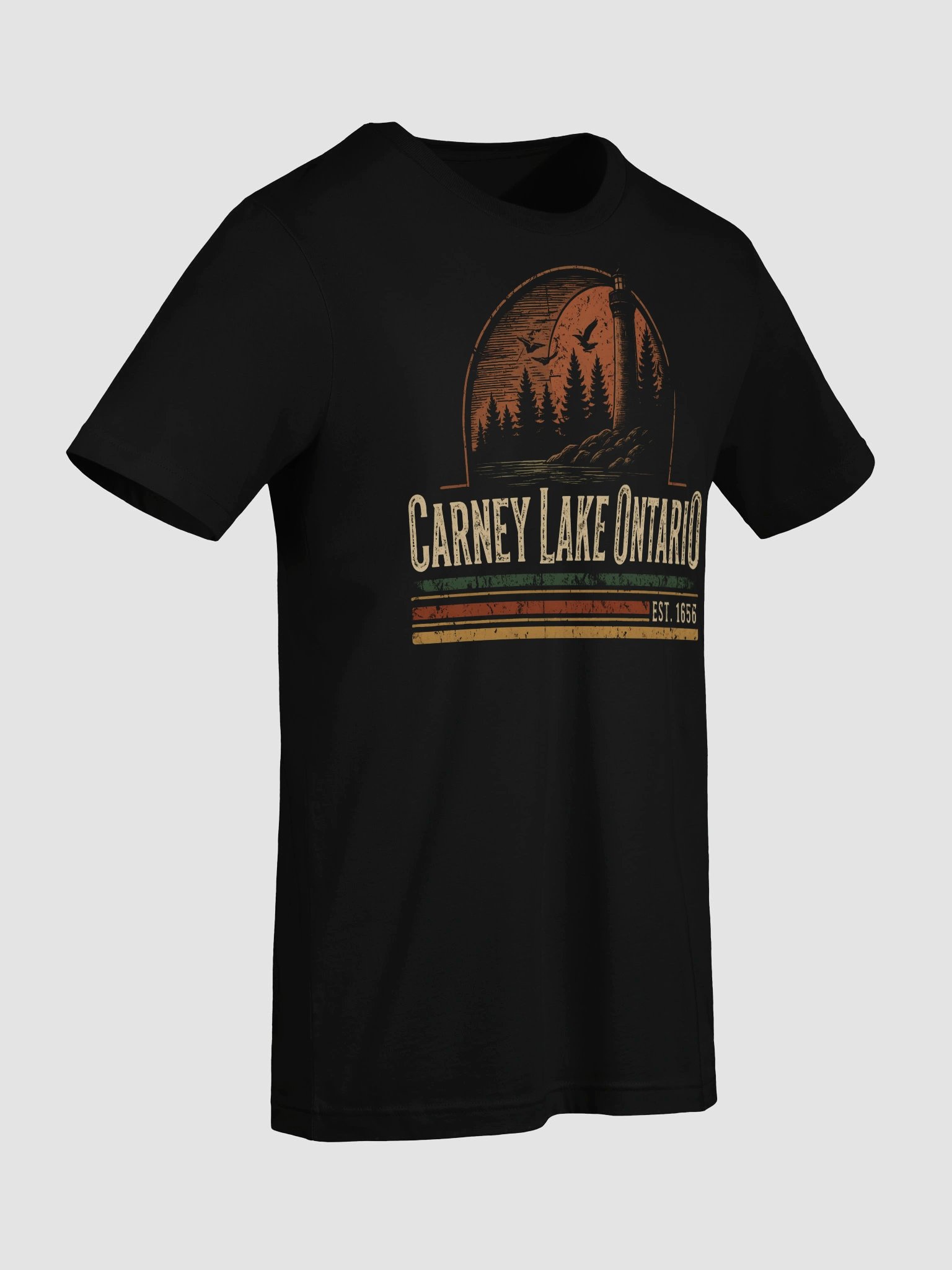 Carney Lake Ontario EST 1656 Retro Lake Ontario Est 1615 for Men Women product image (73)