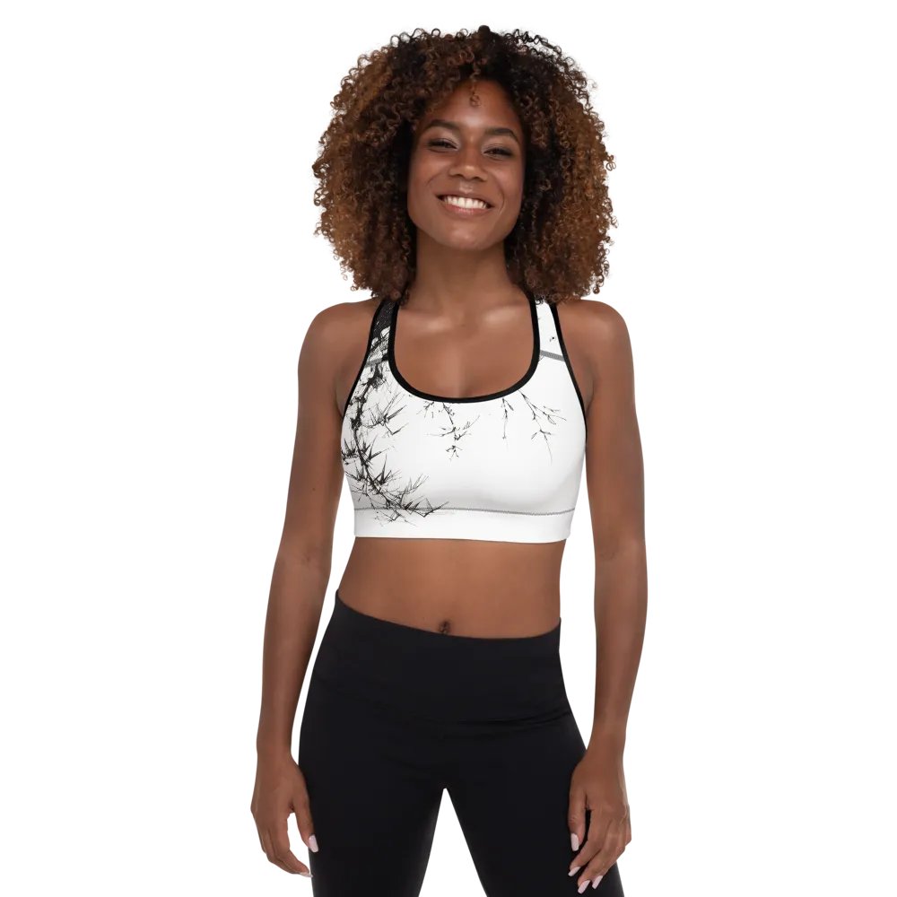 Bamboo Print Padded Sports Bra product image (4)