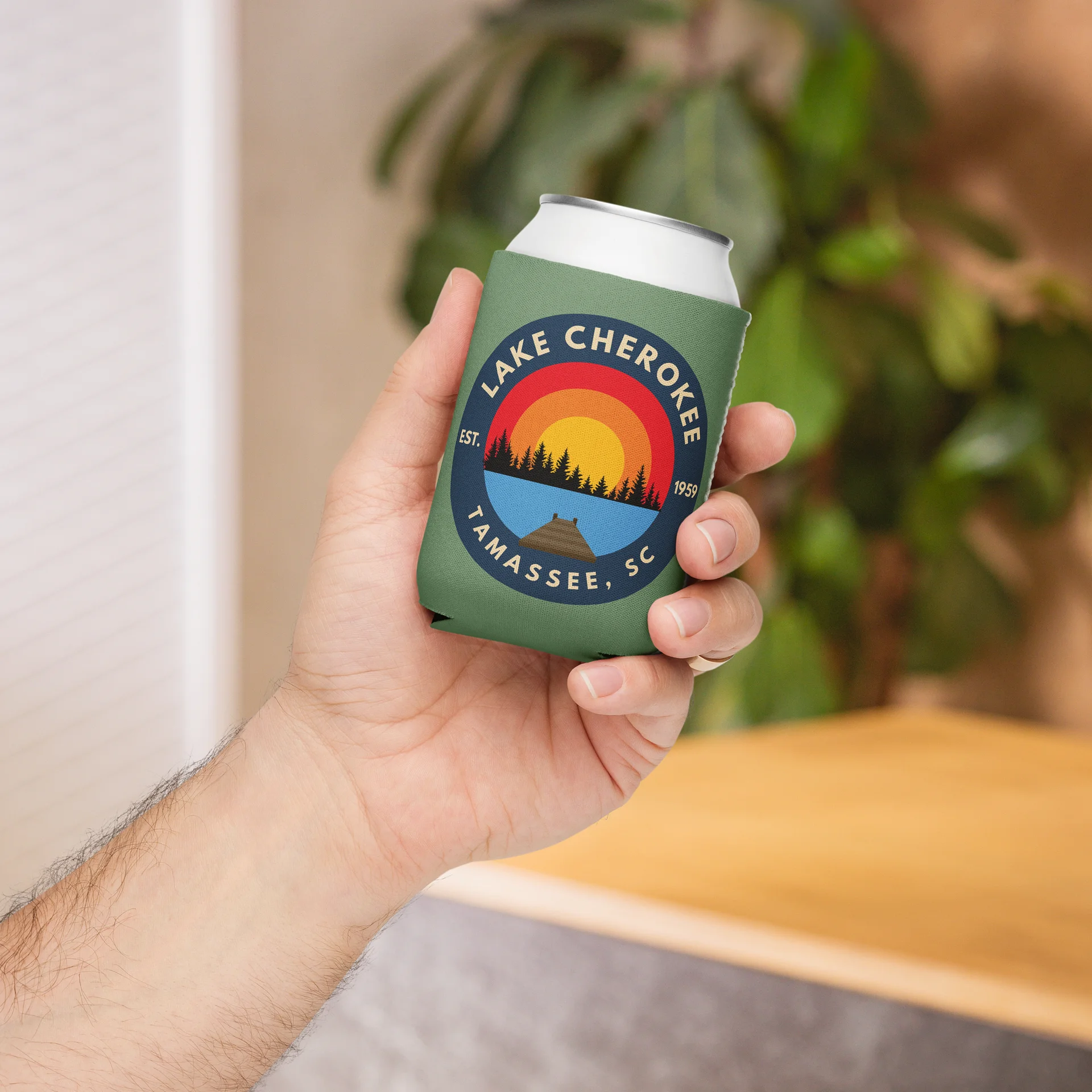 Lake Cherokee Sunset Koozie product image (5)