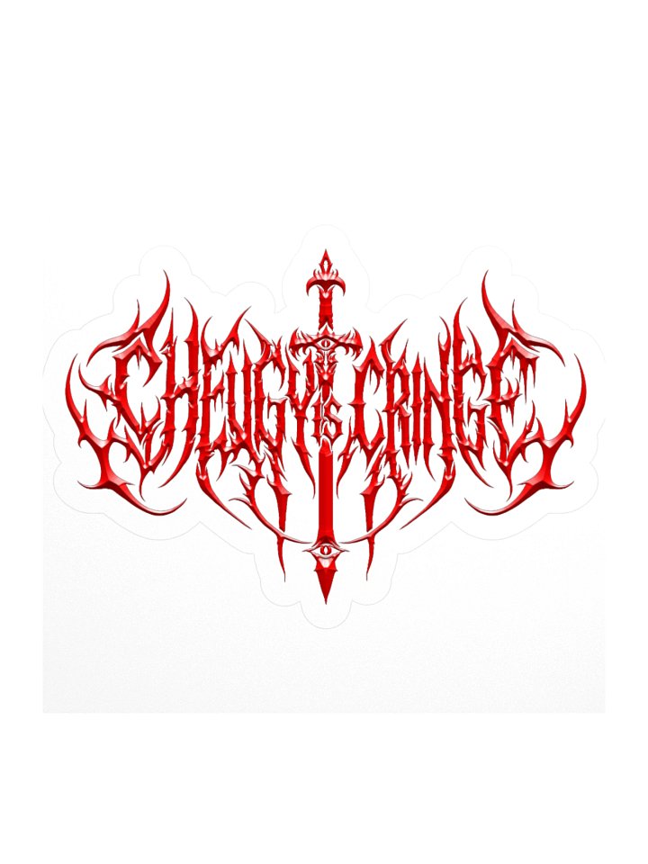 Cheugy is Cringe Sticker (Red) product image (1)
