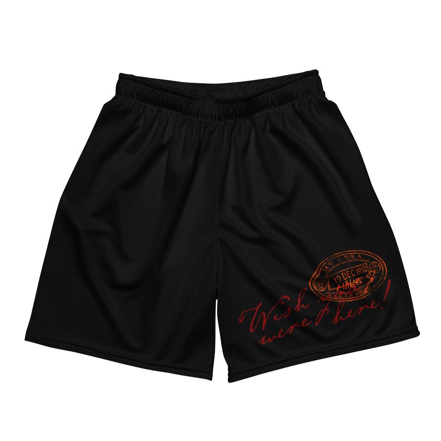 L'Agence Wish You Were Here! Mesh Shorts Black product image (2)