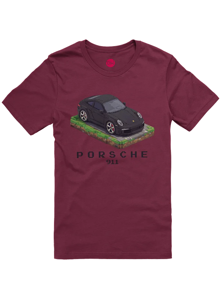 Black Porsche 911 Carrera Shirt (Pixel, Retro, Minecraft) product image (4)