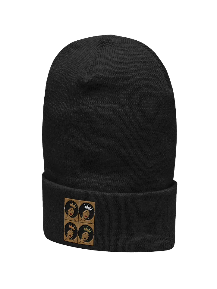 Poised Princess Crowned Afro Pop Cuffed Beanie product image (14)