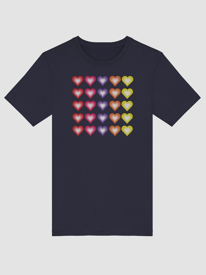 Vibrant Colorful Valentine's Hearts Supersoft T-Shirt product image (2)