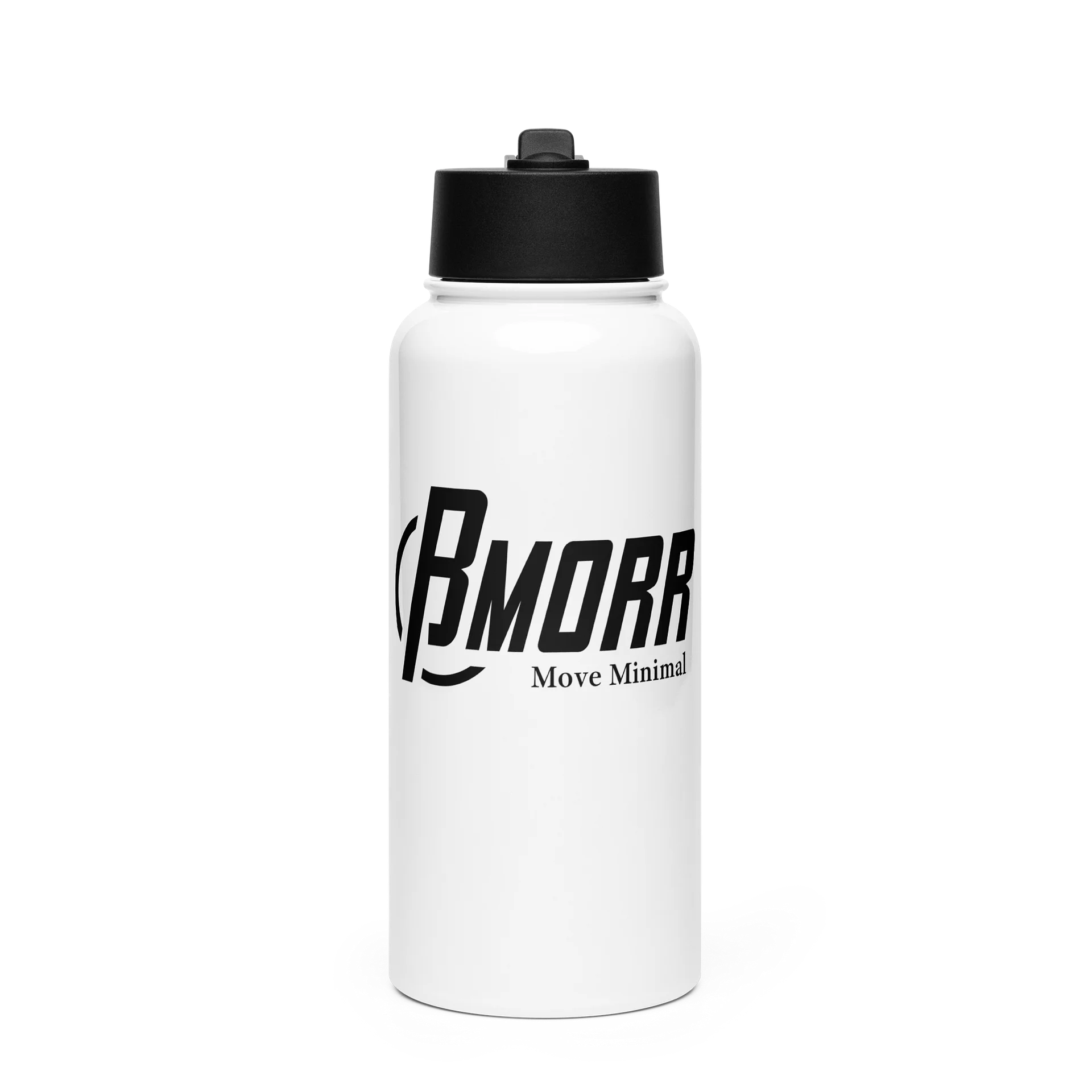 Midnight Black Straw Lid Water Bottle product image (1)