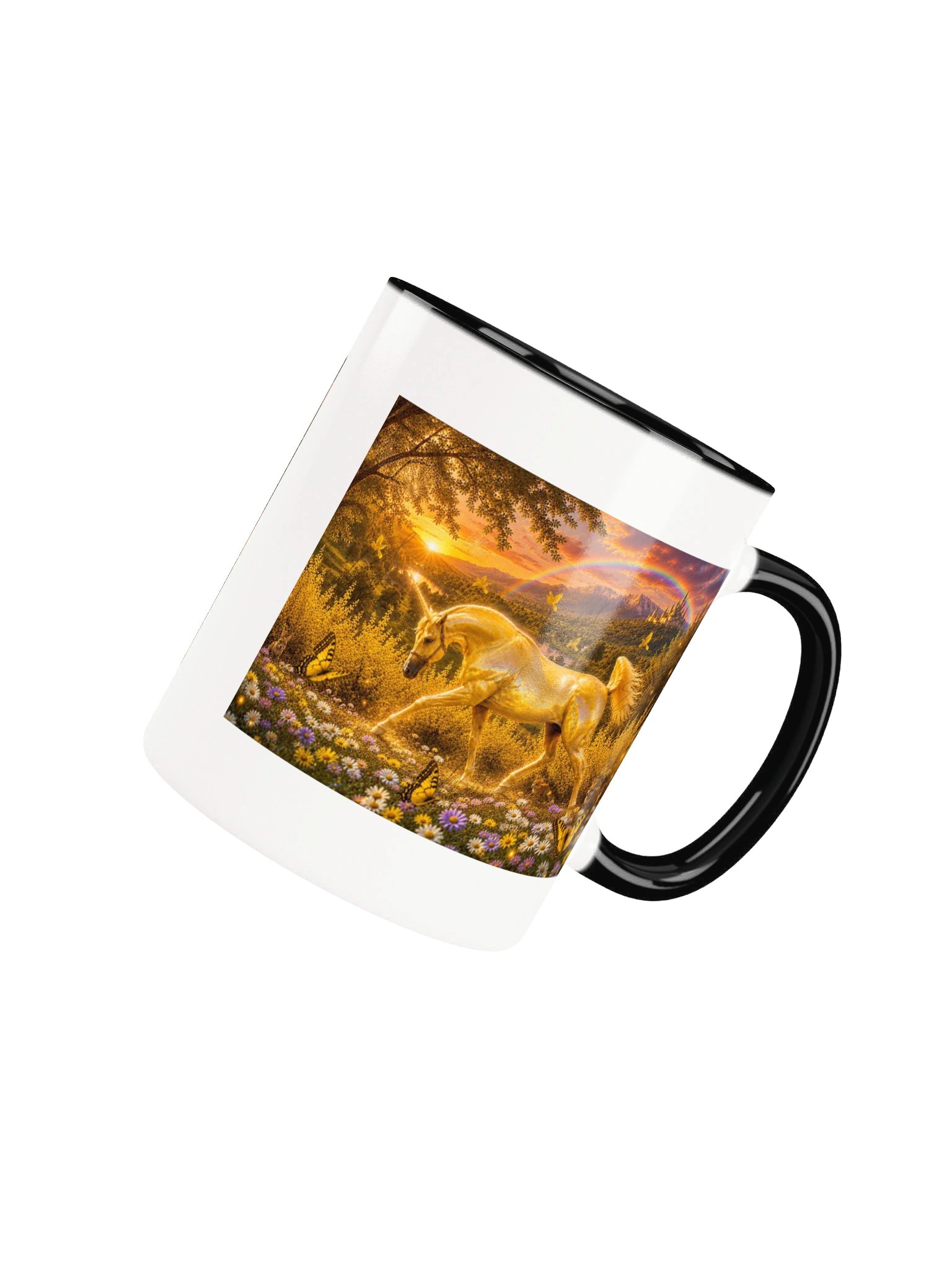 EdibleloveWearableShoppe Golden Unicorn Ceramic Mug product image (4)