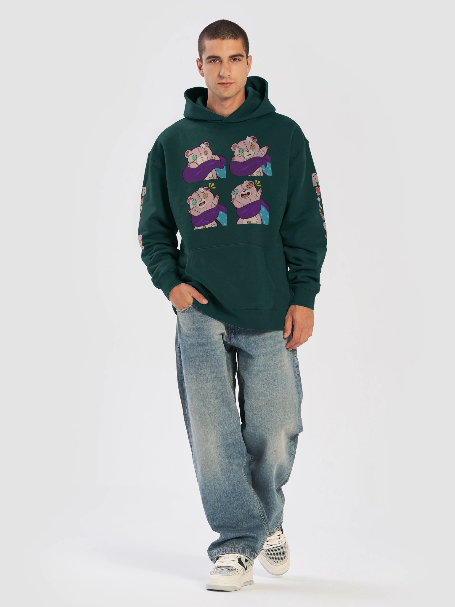 Anxiety Bear Tentacle Love Unisex Hoodie product image (5)