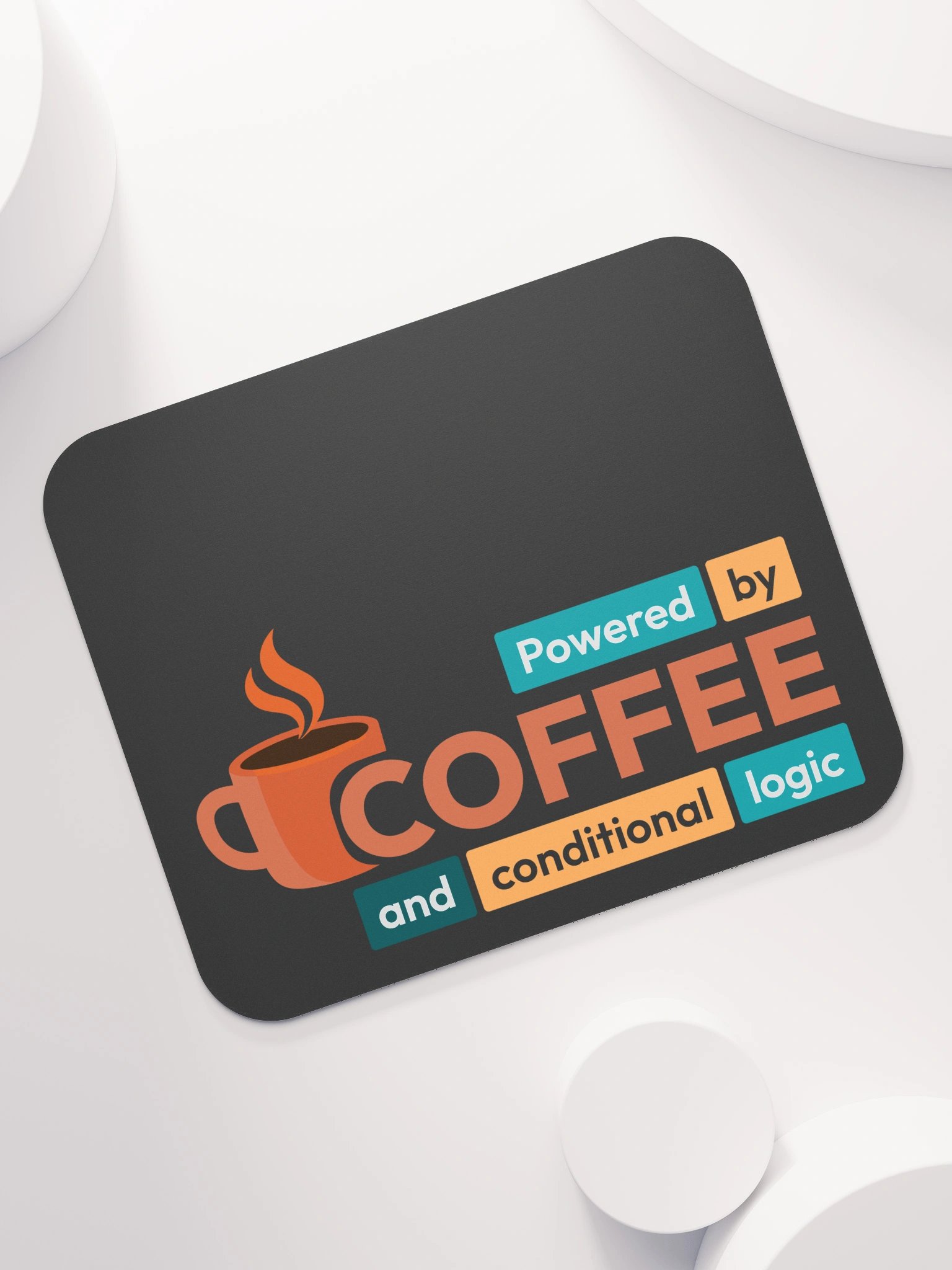 Powered by coffee - Mouse Mat product image (1)