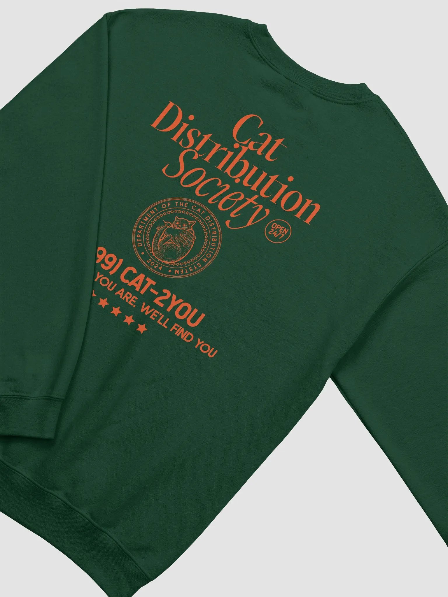 Cat distribution society crewneck sweatshirt product image (4)
