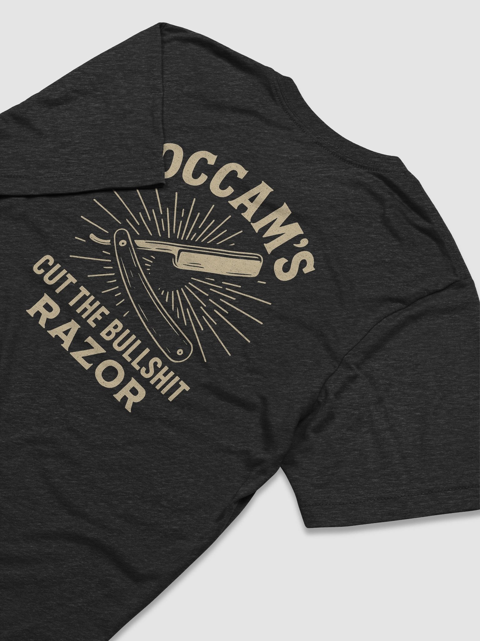 Occam’s Razor – Cut the Bullshit Fitted Tee product image (1)