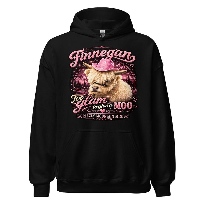 Finnegan Too Glam to Give a Moo Hoodie product image (1)