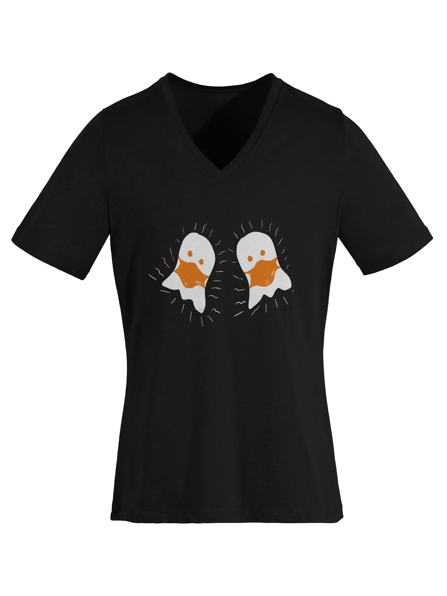 Boo! Masked duo v-neck tee product image (26)
