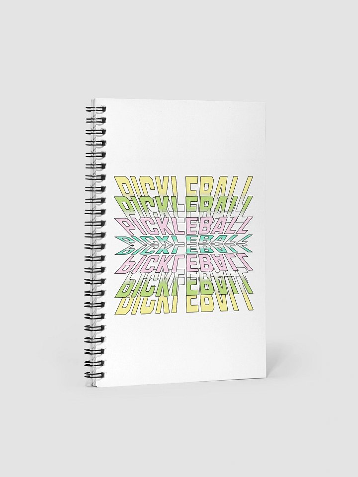 Pickleball Stacked Paradise Spiral Notebook product image (2)
