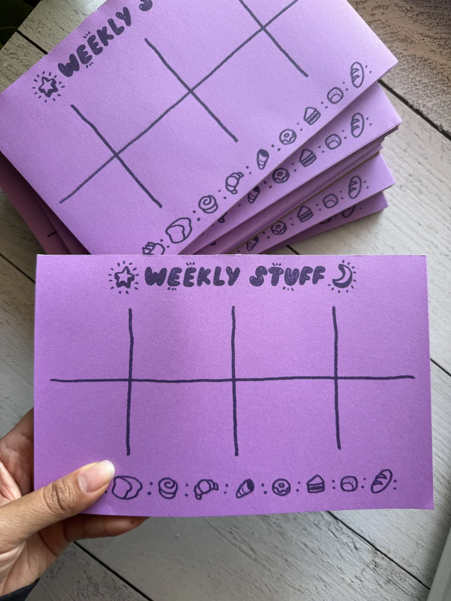 Ube Weekly Memo Pad - Undated product image (4)