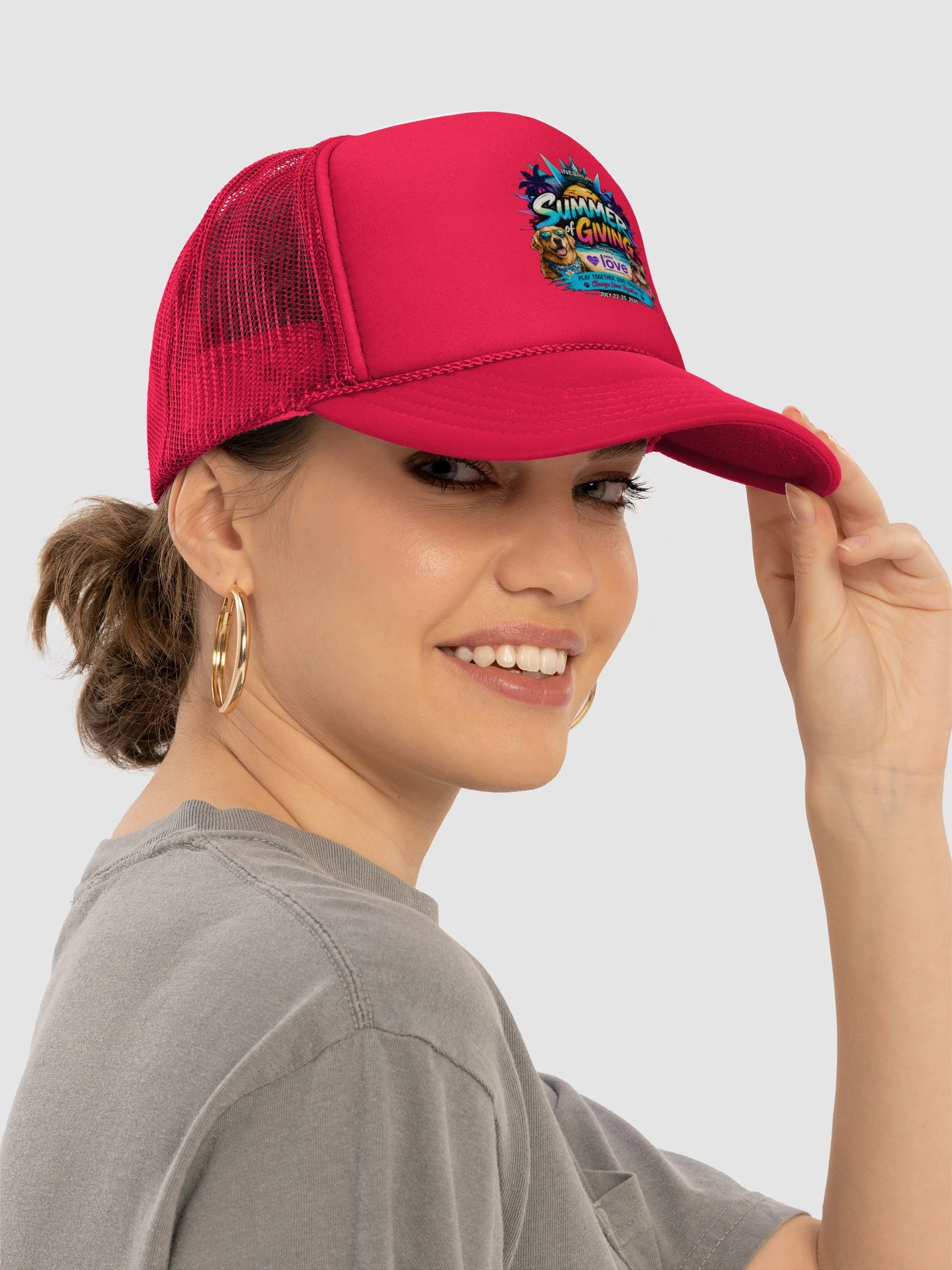 Inebrium Summer of Giving Foam Trucker Hat product image (19)