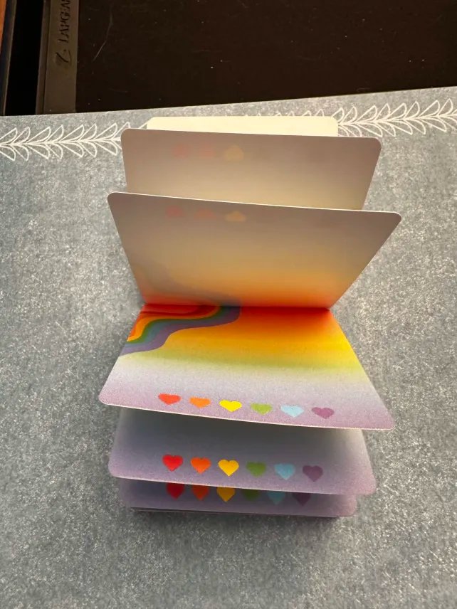 Rainbow Memo Pad 3x3inch product image (2)