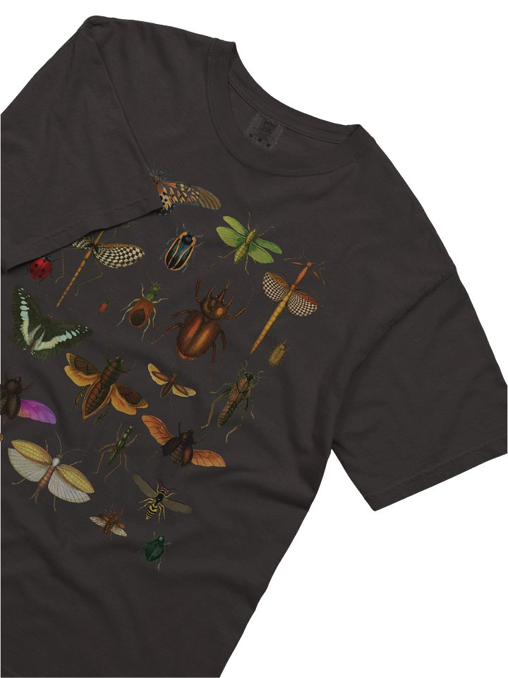 Vintage Insect Illustration Shirt – Dark Academia Bug Collage Tee, Entomology Graphic Shirt product image (2)