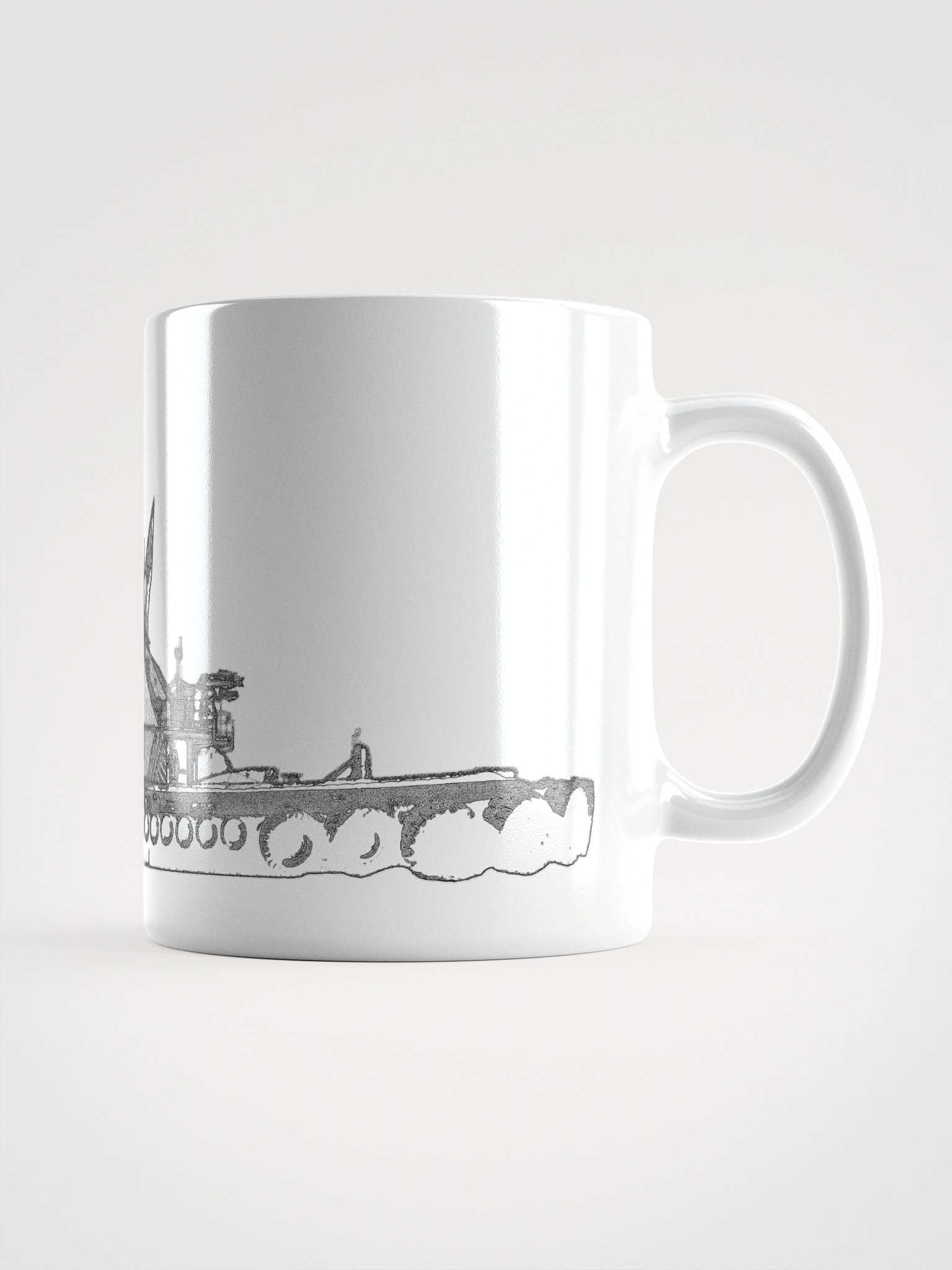 FOSS Tugboat Sketch Glossy Mug product image (4)