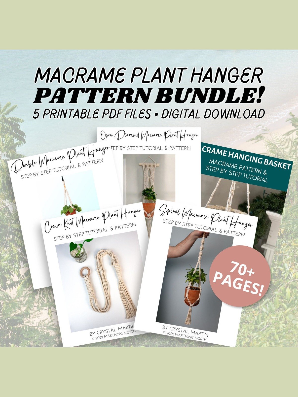 Macrame Plant Hanger Bundle (Digital PDF Patterns) product image (1)