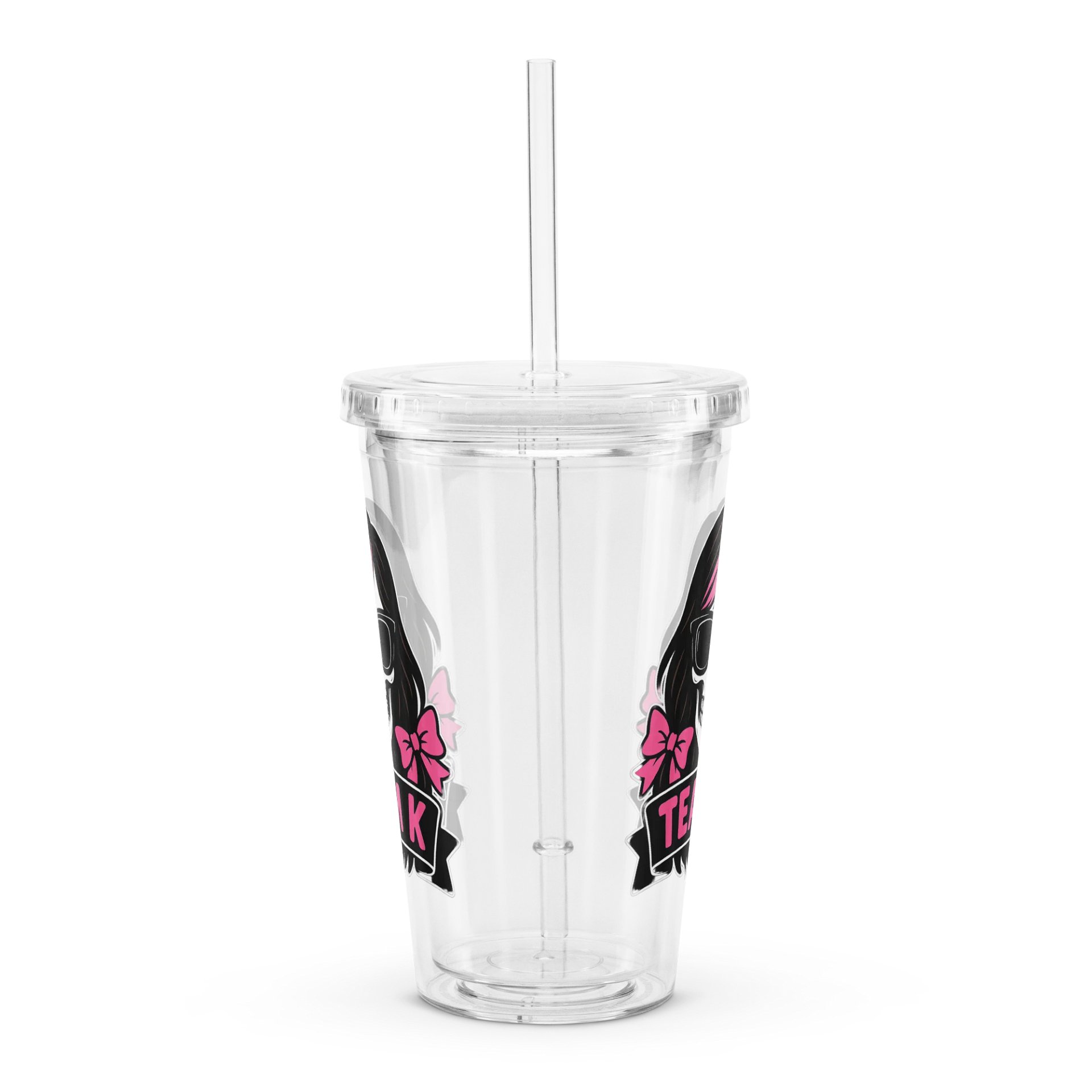 TEAM K (V-6) Clear Plastic Tumbler product image (4)
