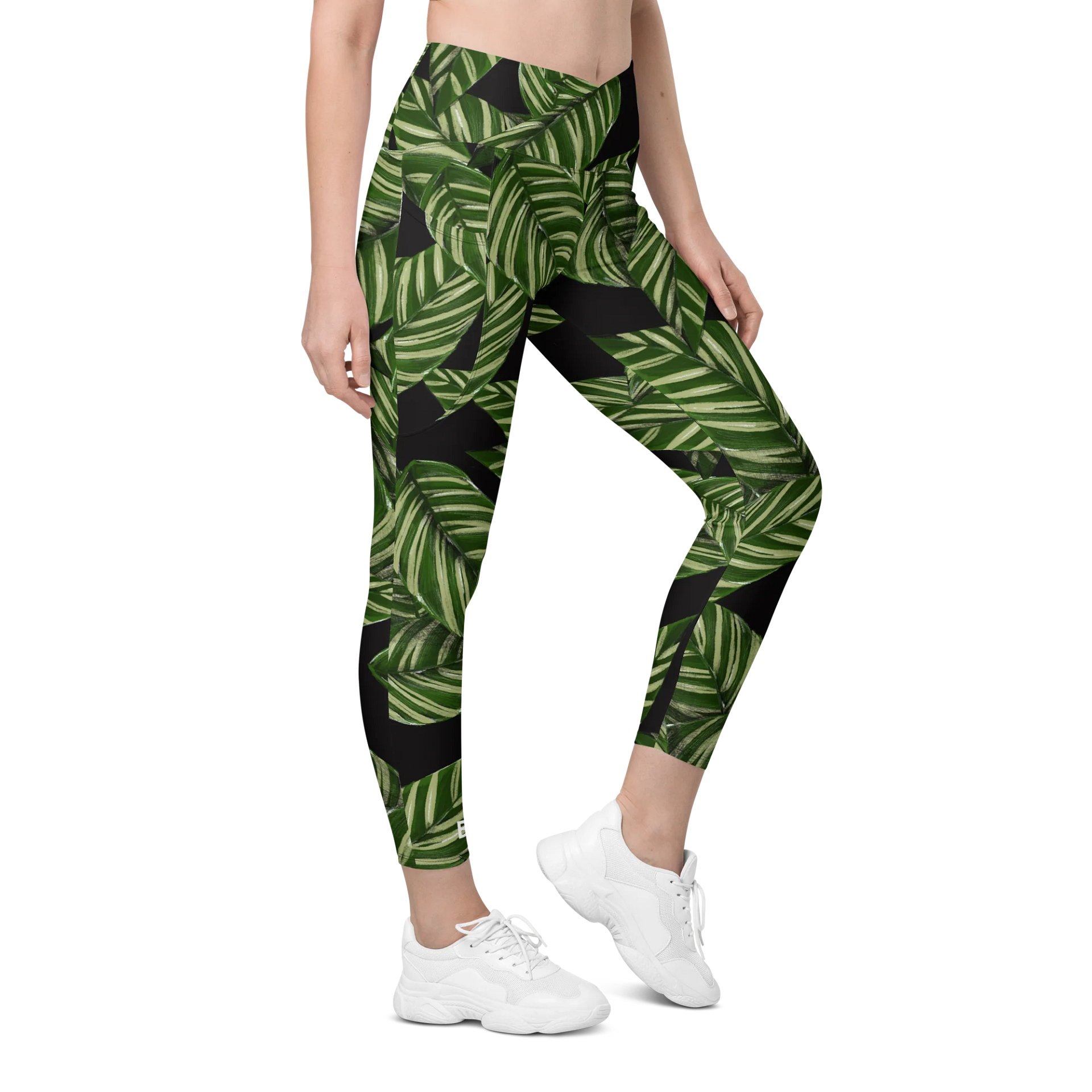 Barry Grady Leaf Crossover Leggings with Pockets product image (5)