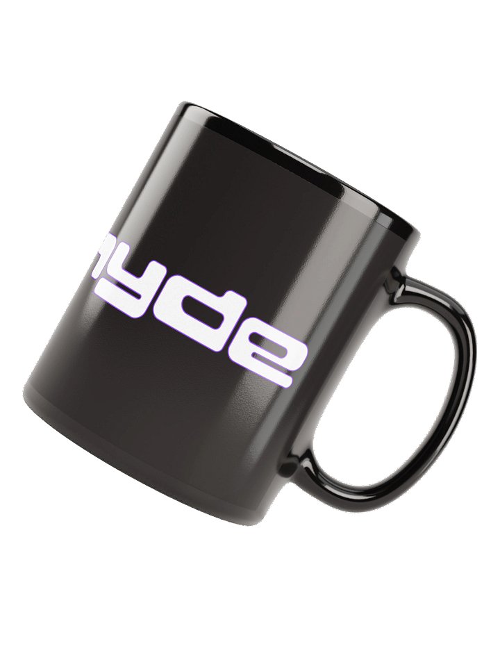 LH bubble text Black Glossy Mug product image (2)