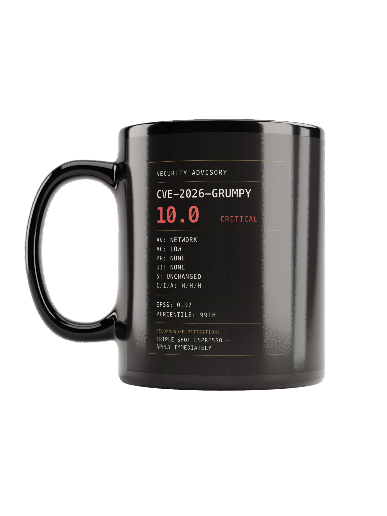 Grumpy Security Advisory Mug product image (1)