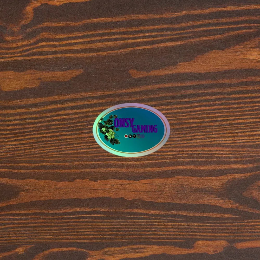 Logo holographic sticker product image (5)