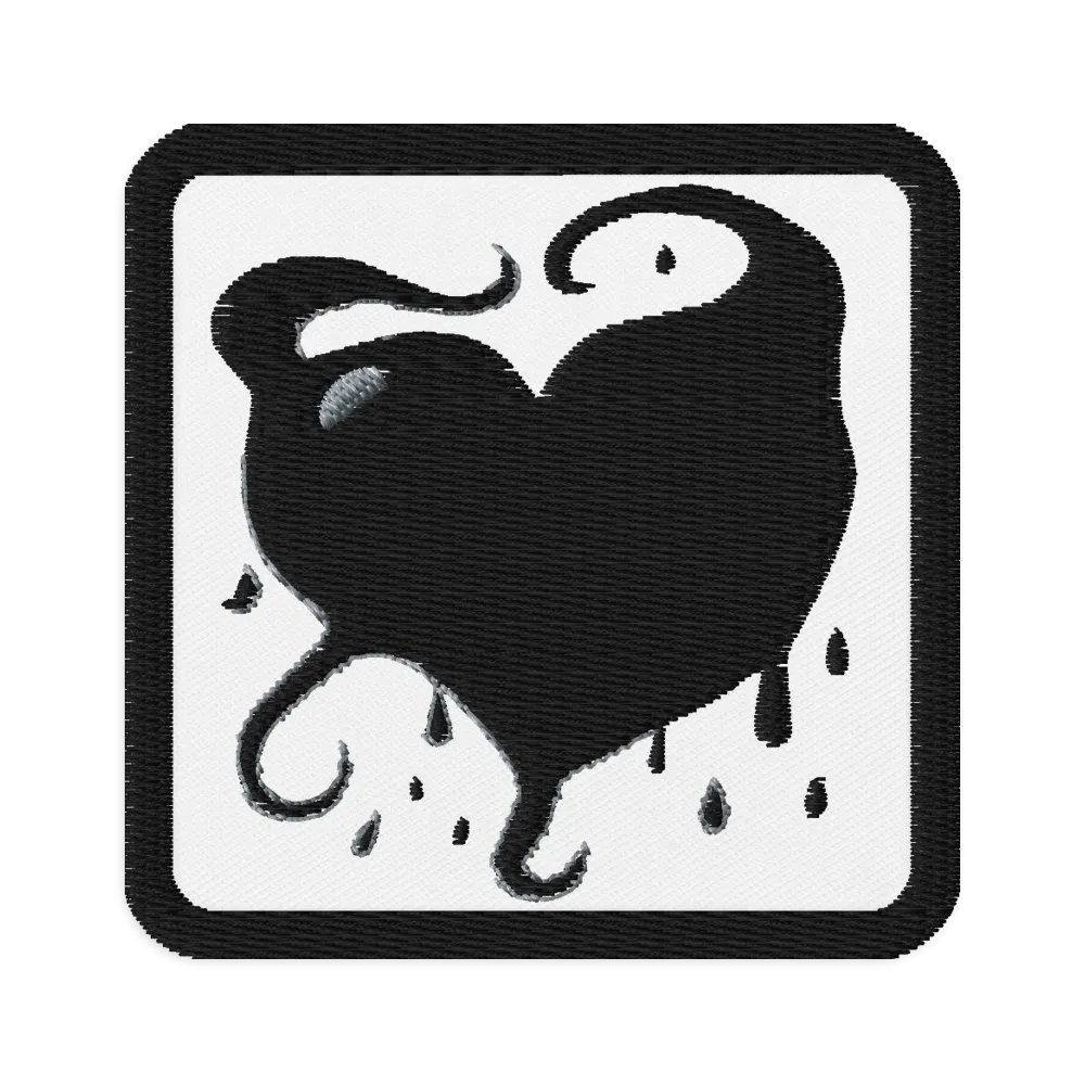 Filth Heart Embroidered Patch product image (1)