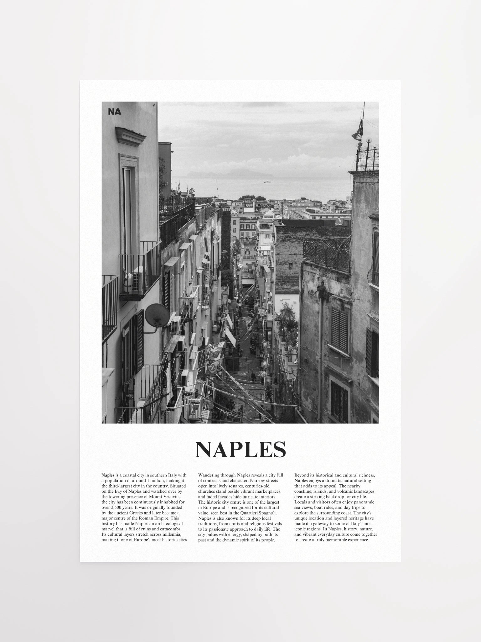 Naples 01 Newspaper Poster product image (11)