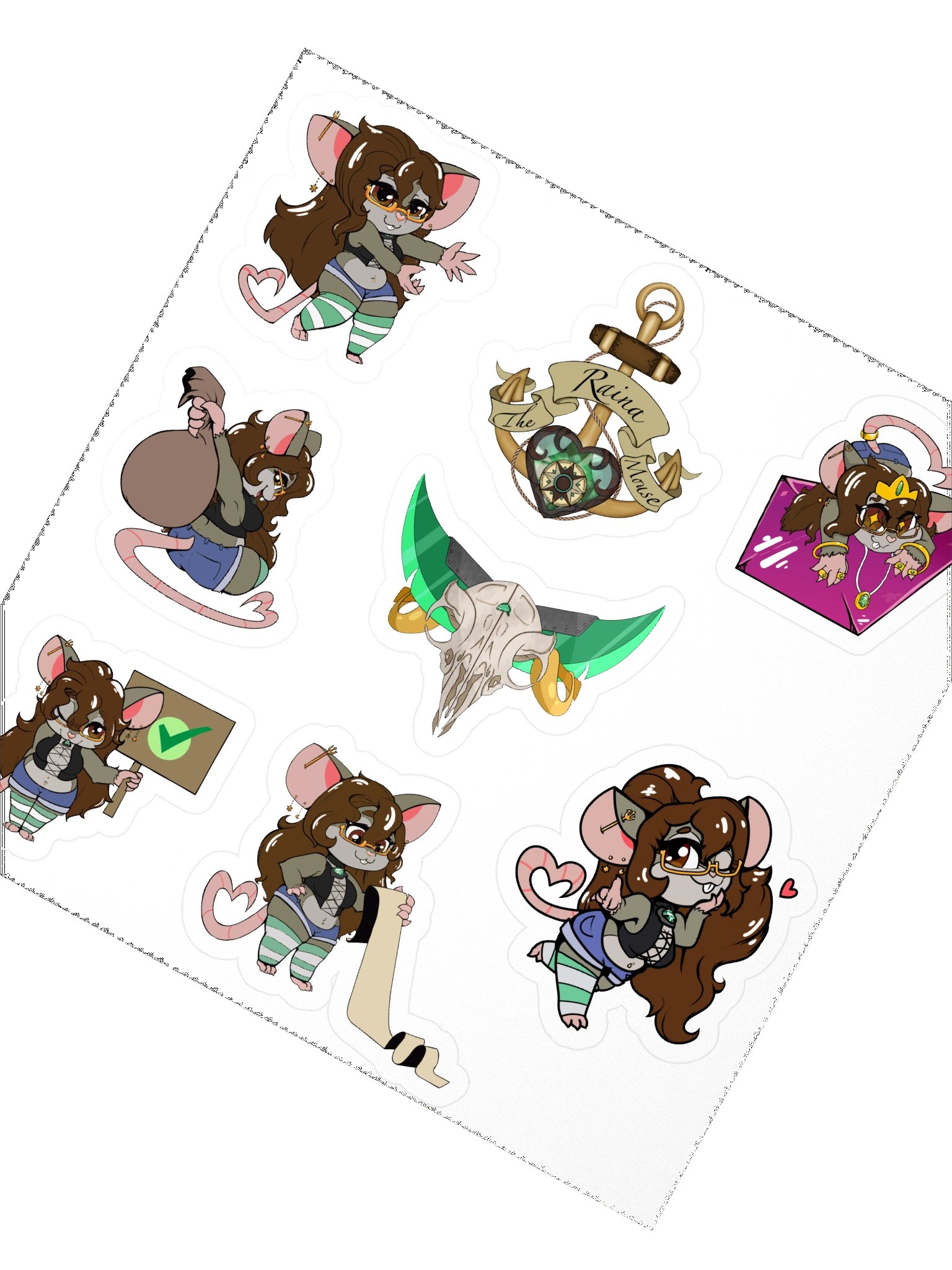 Raina Chibi Sticker Sheet product image (2)