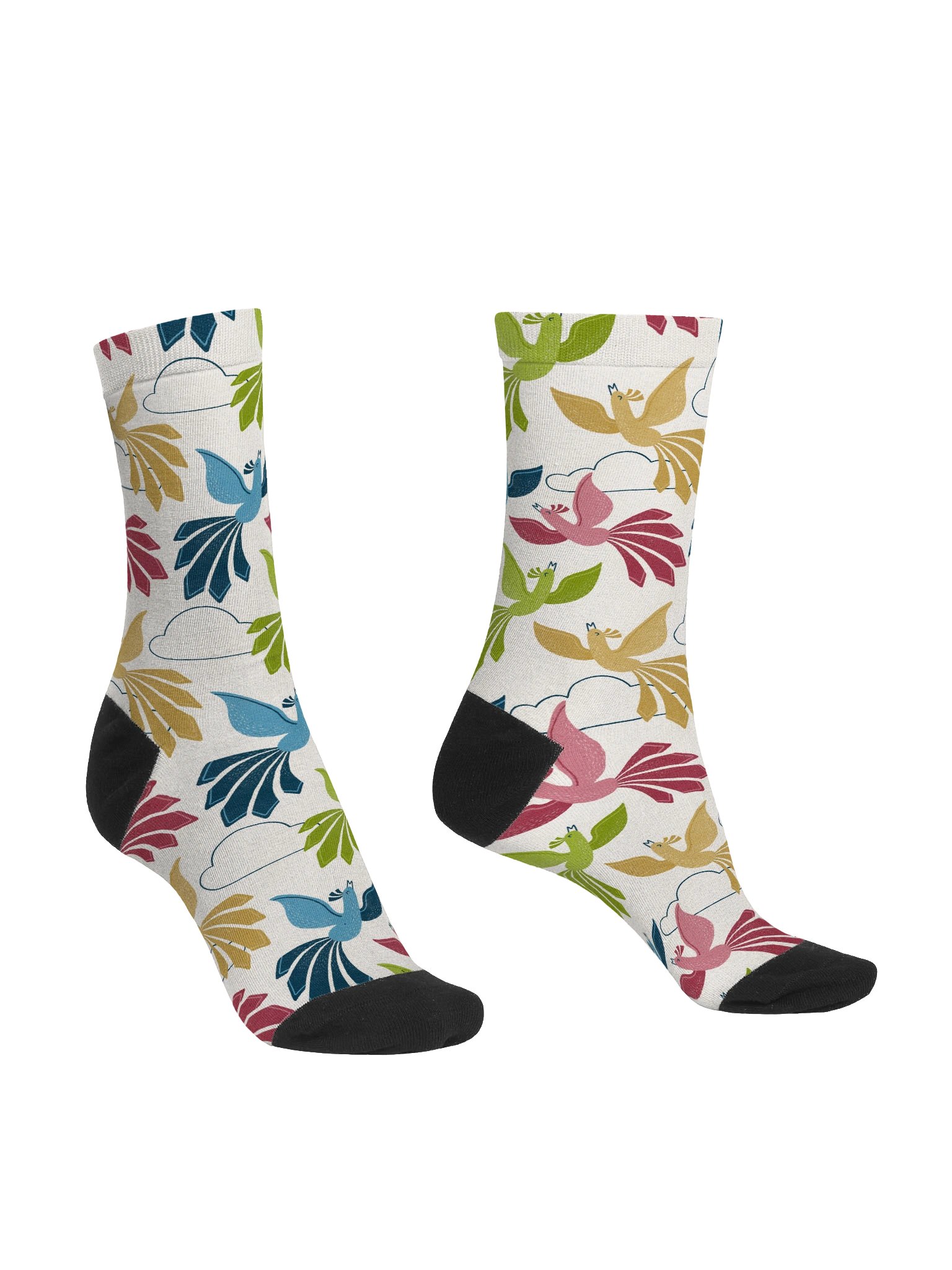 Mid-Century Modern Firebirds Premium Sustainable Crew Socks product image (3)