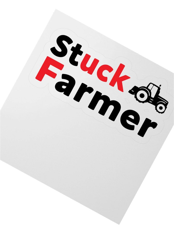 Stuck farmer stickers product image (7)