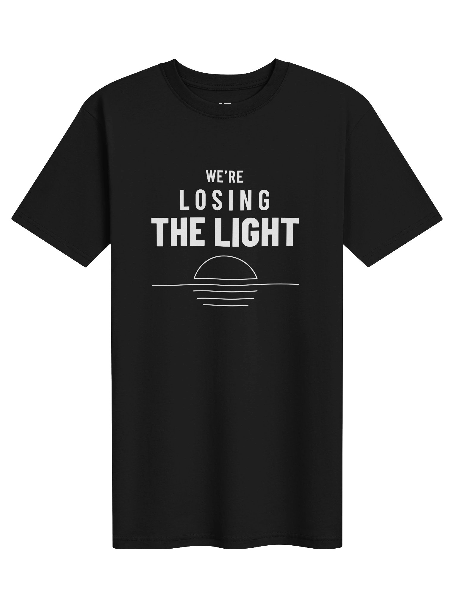 We’re Losing the Light | White Graphic Front product image (1)