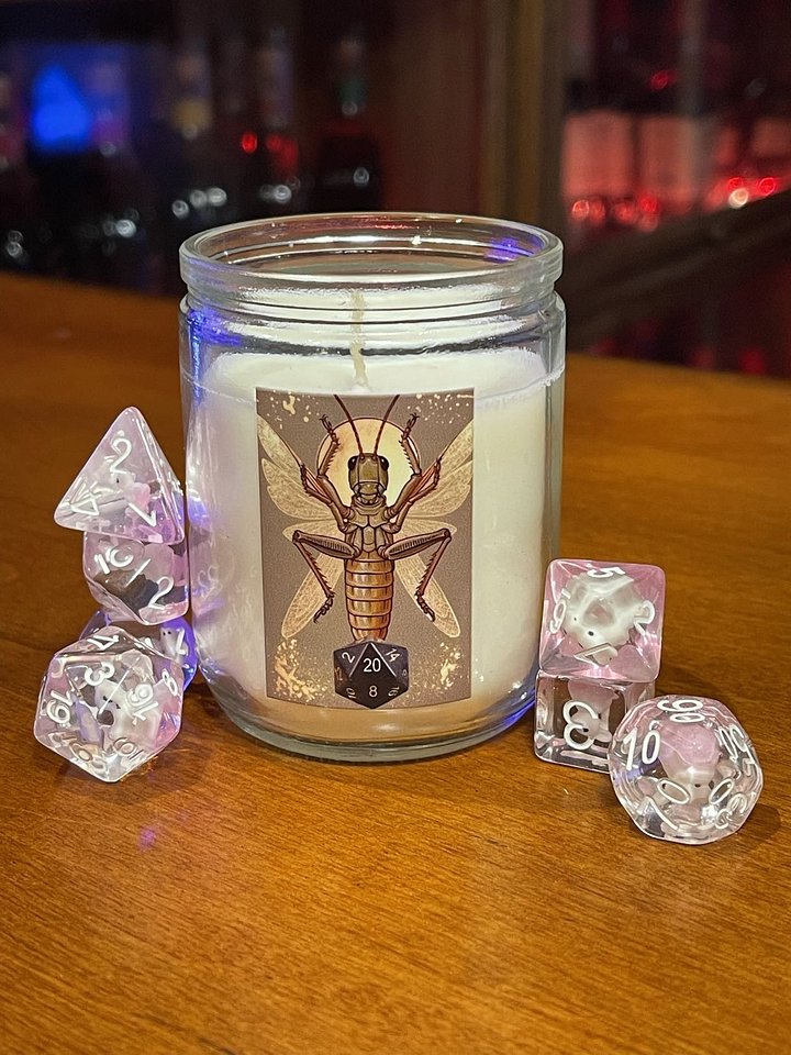 Copy of Lucky Crit Candle Godhopper Edition product image (1)