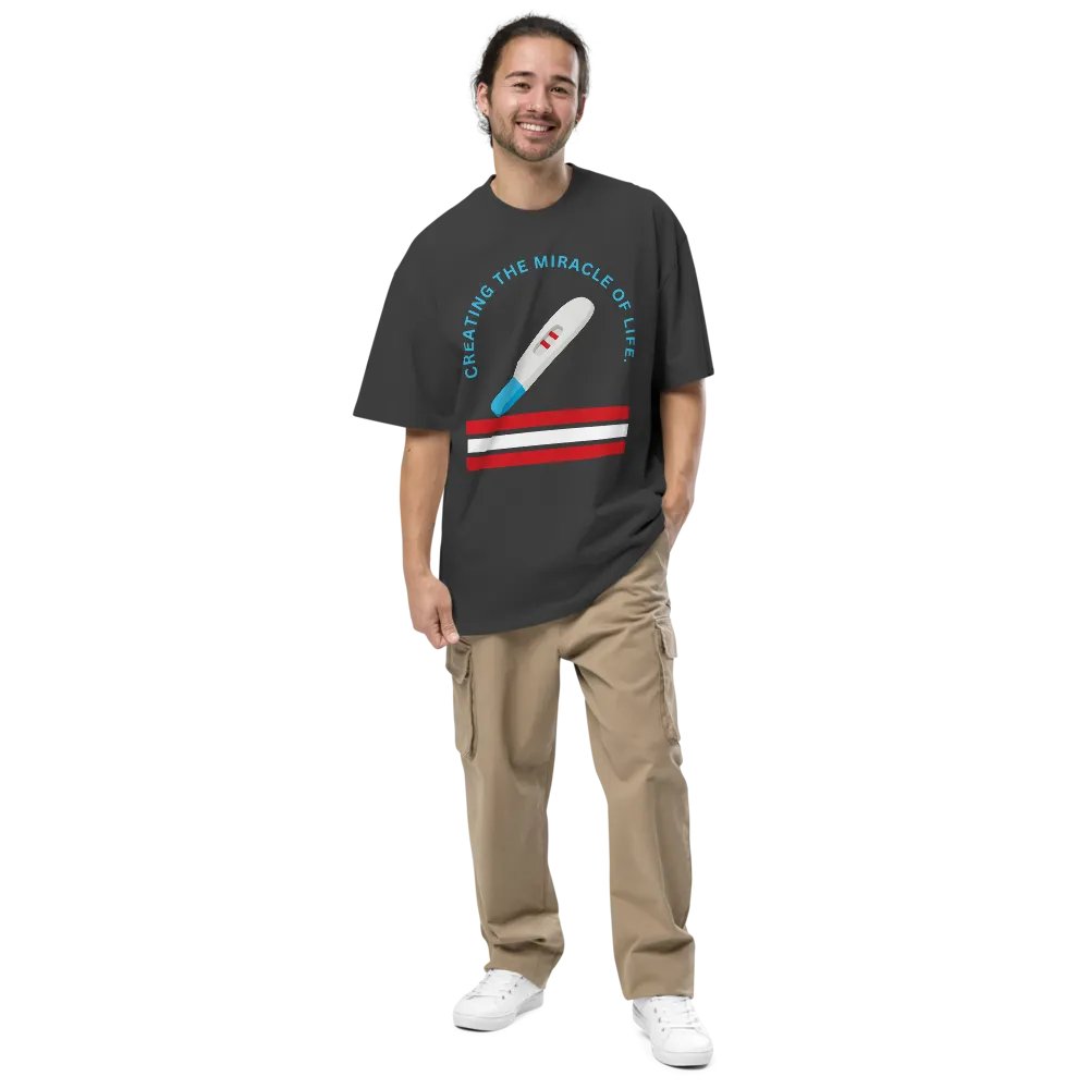 Miracle of Life Pregnancy Test Oversized Tee product image (6)