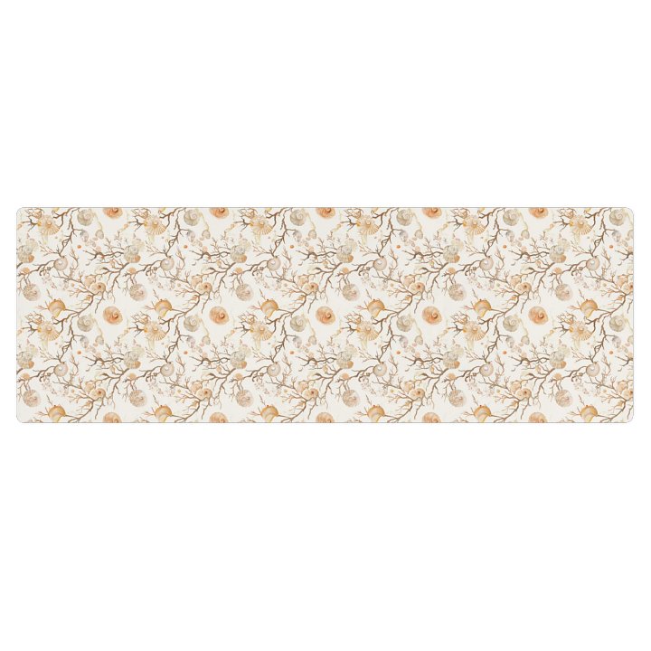 Vintage Seashells Pattern Yoga Mat by Treasure Pie product image (1)
